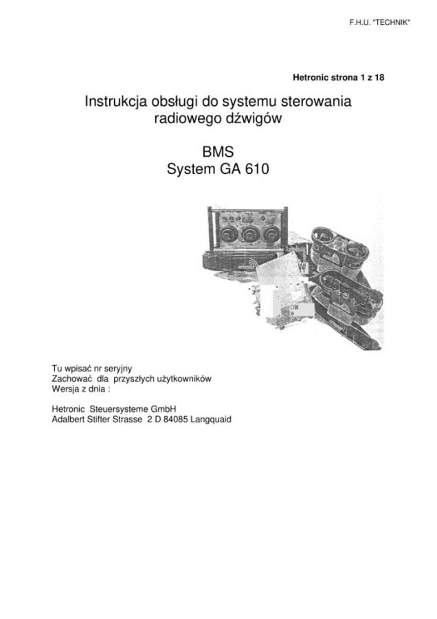 Bms System Ga Sklep Internetowy Instrukcje Obs Ugi